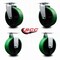 Service Caster 6 Inch Green Poly on Cast Iron Caster Set with Roller Bearings 2 Swivel 2 Rigid SCC-20S620-PUR-GB-2-R-2 - alternate 6